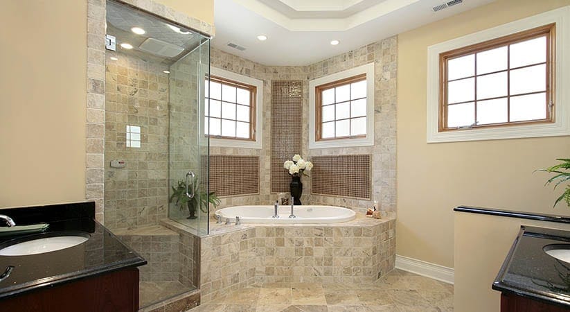 Master bath in new construction home | DGS3